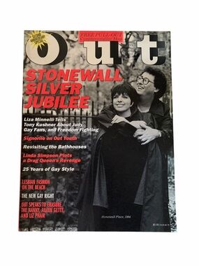 OUT Magazine Stonewall Silver Jubilee Cover - Black & Red